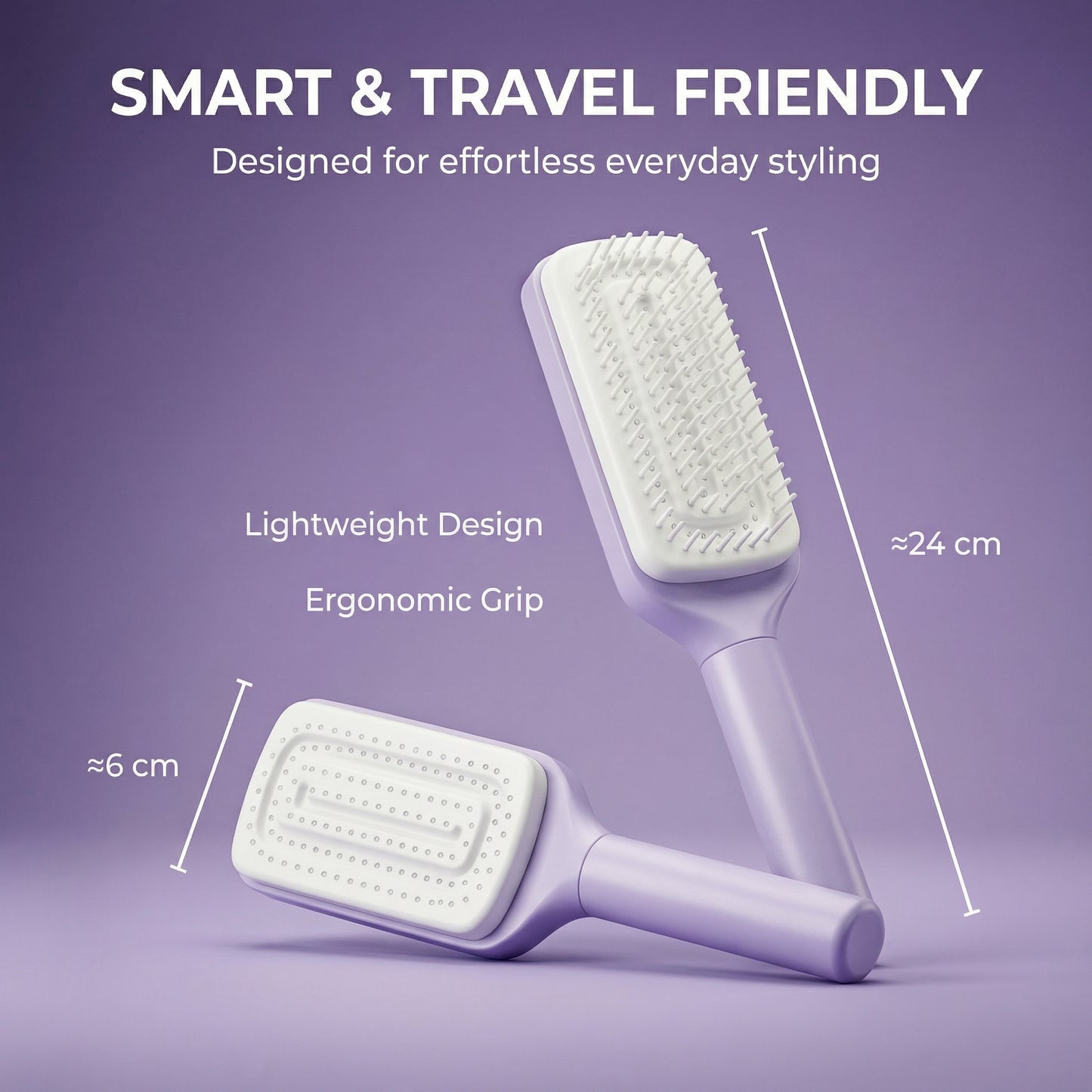 Self-Cleaning Hair Brush