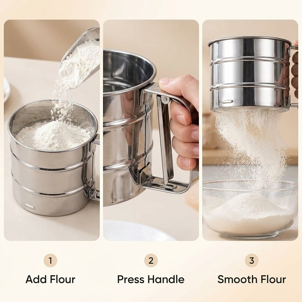 One-Press Flour Sifter