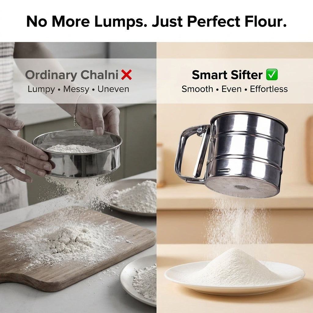 One-Press Flour Sifter